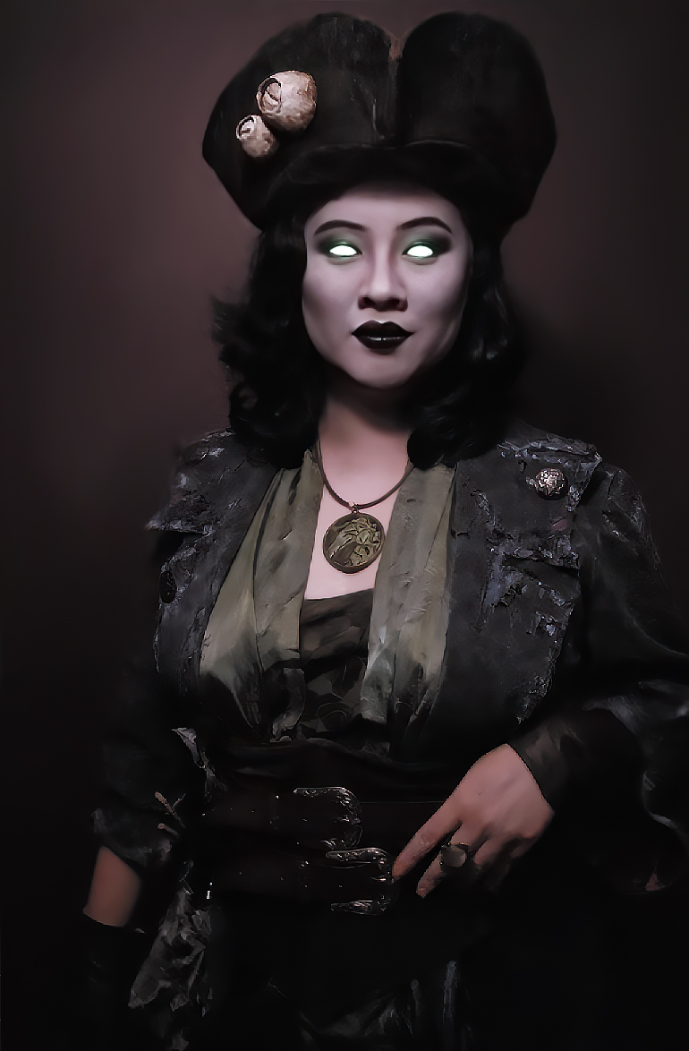 BonneyLu's tweet photo. I wasn't able to debut my Belle cosplay at @FestofLegends this year due to the global flight meltdown :(

but some very kind pirates encouraged me to show her off anyways so here is my tribute to the legend herself! 

I hope you like it :)

#SeaofThieves #cosplay #BeMorePirate https://t.co/nORj6PNOBF