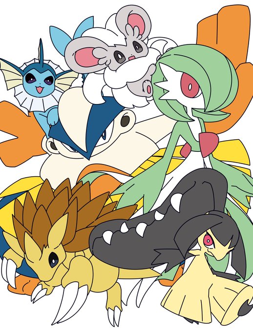 #皆のお気に入りポケモン6体教えて
内4匹はフォロワーさんのお気に入り 