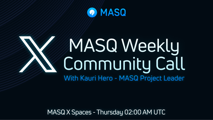 MASQ_ai's tweet photo. If you have questions about EPOCH 1 of Ecosystem rewards, join our team to ask questions about it!
Thursday 02:00am UTC!
https://t.co/JJFhtNxSjF
#MASQEcosystemRewards https://t.co/ATRLK2PVdY