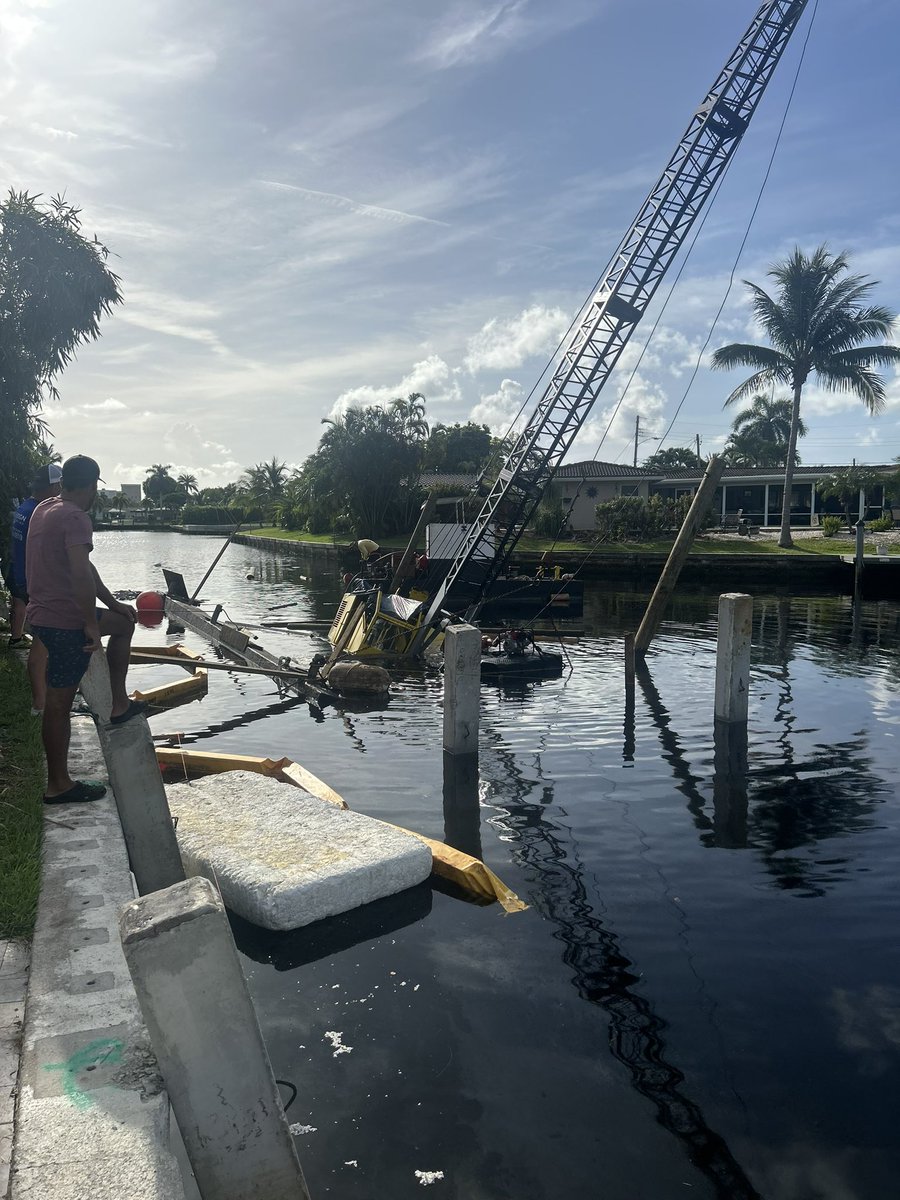 Barge down . . No fun for the owner.