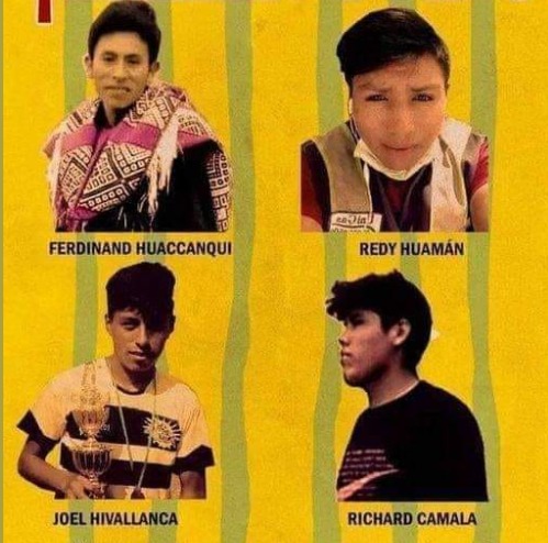 IndiraHuilca's tweet photo. 4 jóvenes de la comunidad de Cuyo Grande en Cusco han sido sentenciados hoy por el delito de disturbios con penas de 6 a 7 años, sólo por protestar en enero 2023 contra las masacres de Boluarte. Esto no es justicia es persecución política y racismo.
#EstaDemocraciaNoEsDemocracia https://t.co/Nn0wo4W6Oa