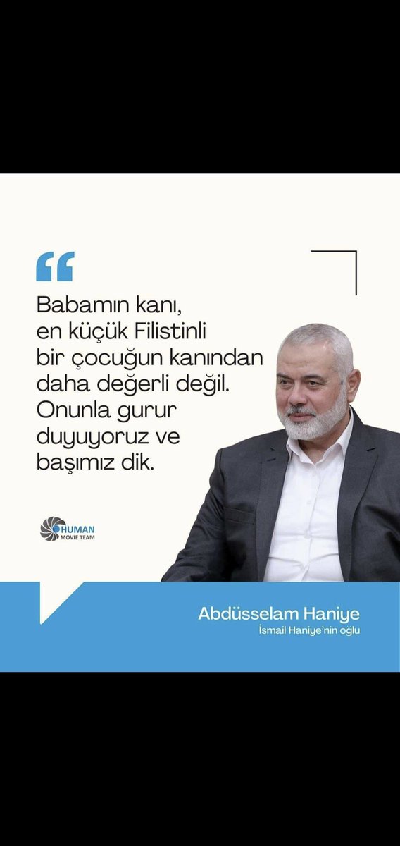 Unutma! 
Unutturma!
Umutsuzluğa düşme 
#Hamas #Haniye 

“Israel is a terrorist state.“