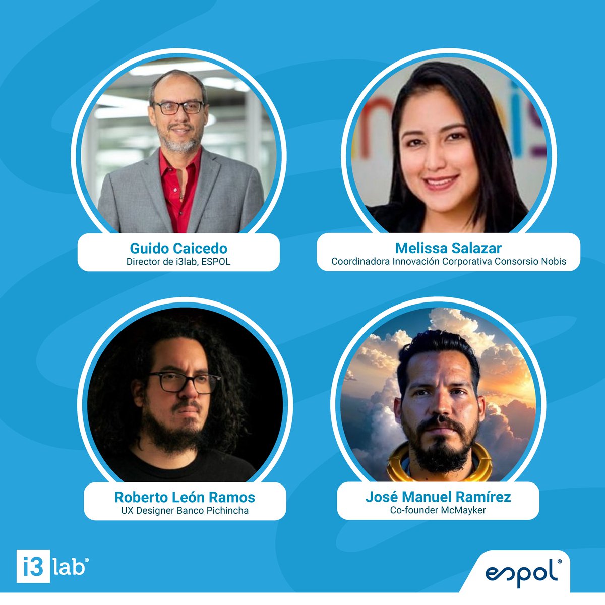 i3labespol's tweet photo. En el #StartupWeekend, recibirás orientación de profesionales que te ayudarán a desarrollar tus ideas en negocios sostenibles. 🚀

Conoce a los mentores que nos acompañarán en esta aventura. 🤩

Para más detalles e inscripciones, visita: https://t.co/ICn6GVeFNe https://t.co/Jnwy5gCXpr