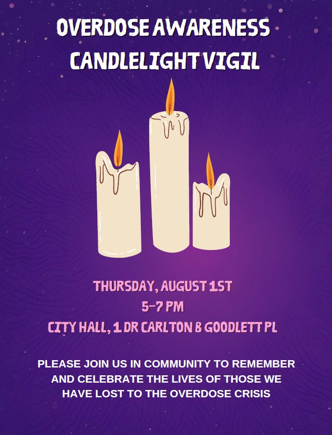 Join Safer Inside for an overdose awareness candlelight vigil outside San Francisco City Hall on Thursday, August 1, from 5:00 PM to 7:00 PM. Please consider attending and help remember and celebrate the lives of those we have lost to the overdose crisis.