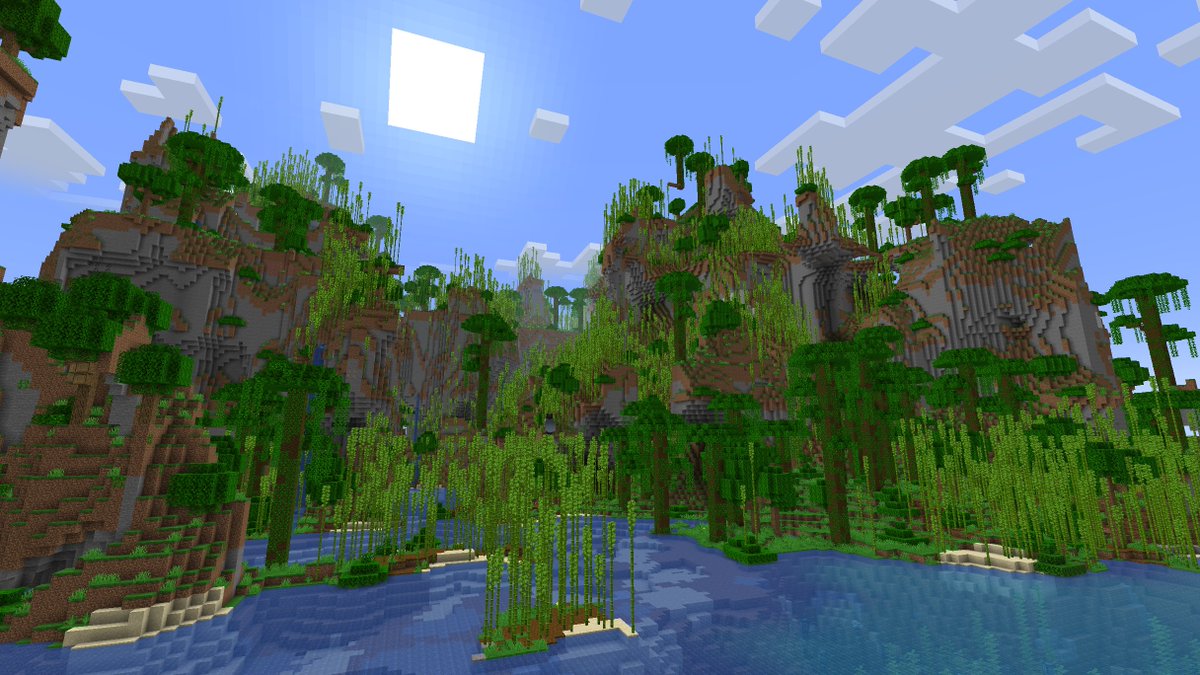 PearlescentMoon's tweet photo. Found this jungle biome today on Hermitcraft...
Vanilla generation and not set to amplified.

Coolest jungle I've seen to date. 😳 https://t.co/AWwA0zwHKG