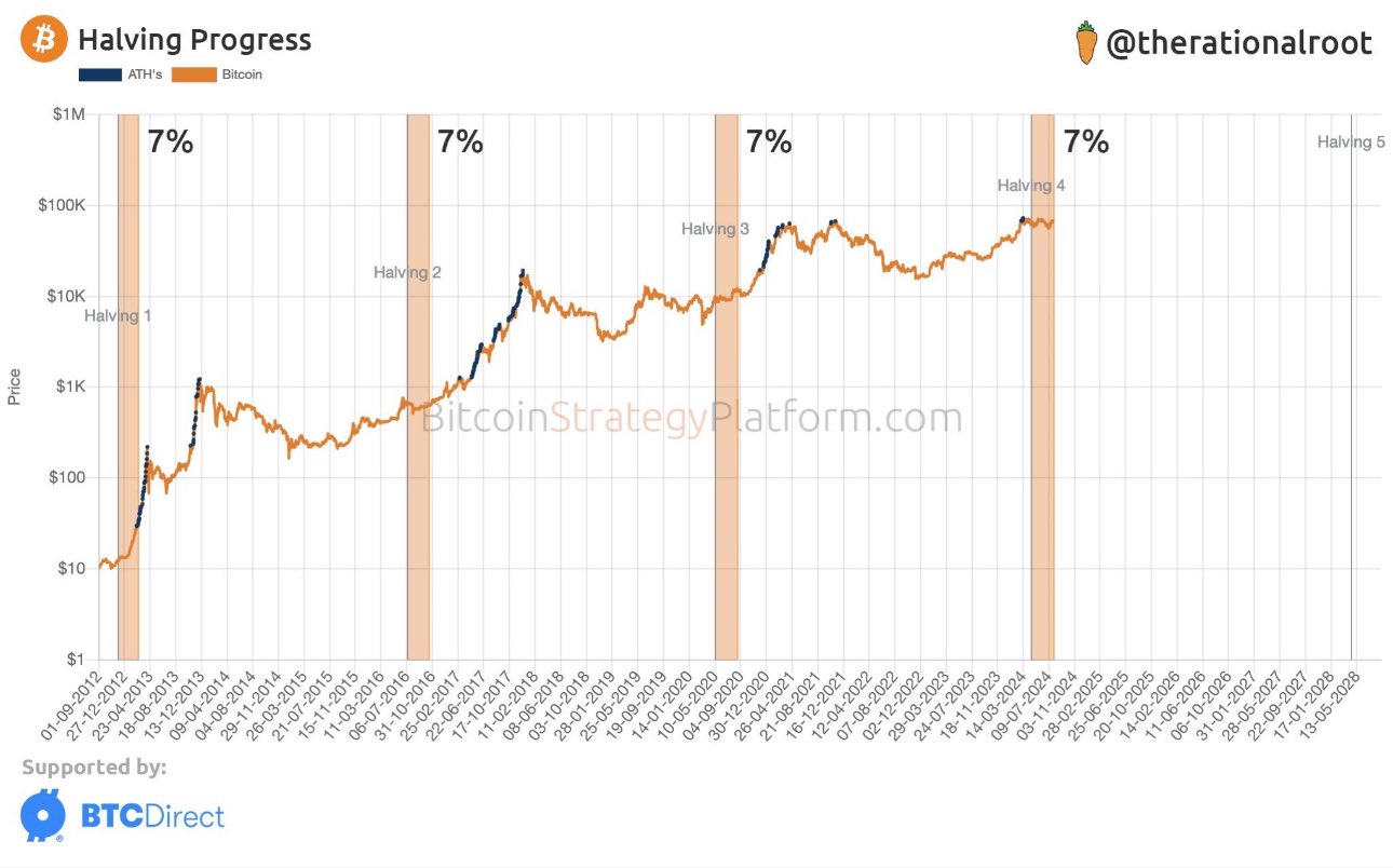 Progreso de halving de BTC