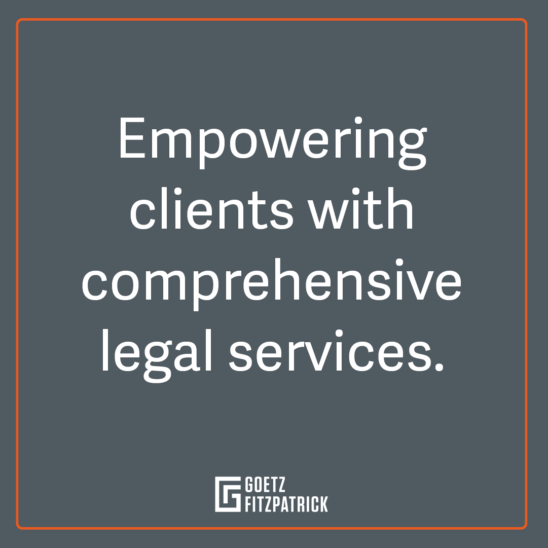 At #GoetzFitzpatrick, we believe in #ClientEmpowerment through comprehensive #LegalServices tailored to meet their unique needs. From litigation to estate planning, our dedicated team is here to provide the expertise you need.
goetzfitz.com
#LegalExcellence