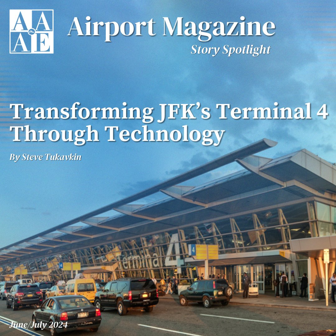 AAAE (@aaaedelivers) on Twitter photo Explore how <a href="/JFKT4/">JFK Terminal 4</a> revolutionized travel with cutting-edge technology, providing their passengers with elevated experiences and improved accessibility.
Read the insights from Steve Tukavkin more in the June/July 2024 edition
aaae.org/about/airport-… Explore how <a href="/JFKT4/">JFK Terminal 4</a> revolutionized travel with cutting-edge technology, providing their passengers with elevated experiences and improved accessibility.
Read the insights from Steve Tukavkin more in the June/July 2024 edition
aaae.org/about/airport-…