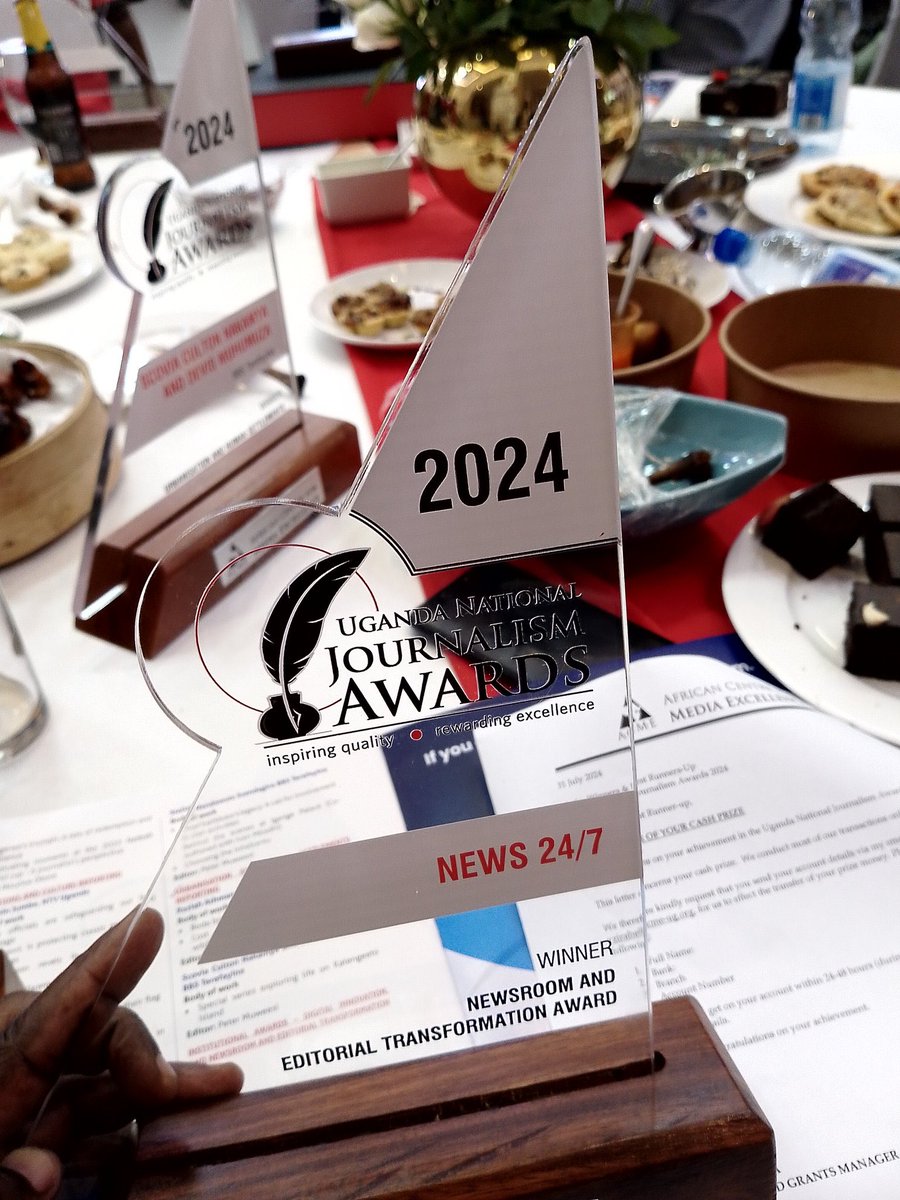 DanielLutaaya's tweet image. I am so proud of everyone @News247Ug for bringing this home.
I lead a team of talented young people with an insamountable zeal for great journalism.
The world is starting to see what I saw in them 3 years ago.
Thank you @PRwoth for leading the awards project this year.