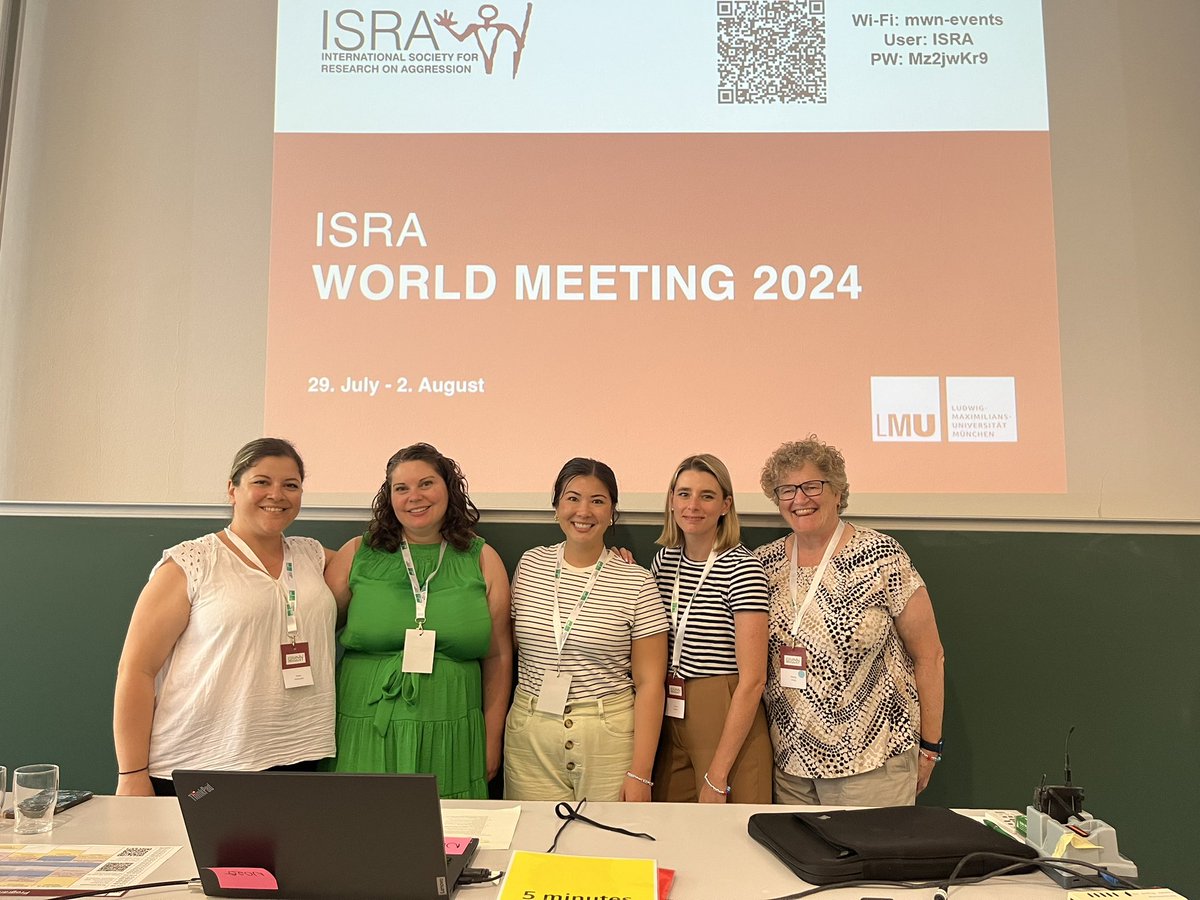 Dr. Laura Lambe (she/her) (@drlauralambe) on Twitter photo Loved presenting with this dream team of bullying and teen dating violence researchers <a href="/ISRA_Society/">ISRA Society</a> in Munich! <a href="/D_ExnerCortens/">Dr. Deinera Exner-Cortens</a> <a href="/I_Vitoroulis/">Dr. Irene Vitoroulis</a> <a href="/DrAnnFarrell/">Ann Farrell</a> <a href="/profwendycraig/">Dr Wendy Craig</a> Loved presenting with this dream team of bullying and teen dating violence researchers <a href="/ISRA_Society/">ISRA Society</a> in Munich! <a href="/D_ExnerCortens/">Dr. Deinera Exner-Cortens</a> <a href="/I_Vitoroulis/">Dr. Irene Vitoroulis</a> <a href="/DrAnnFarrell/">Ann Farrell</a> <a href="/profwendycraig/">Dr Wendy Craig</a>