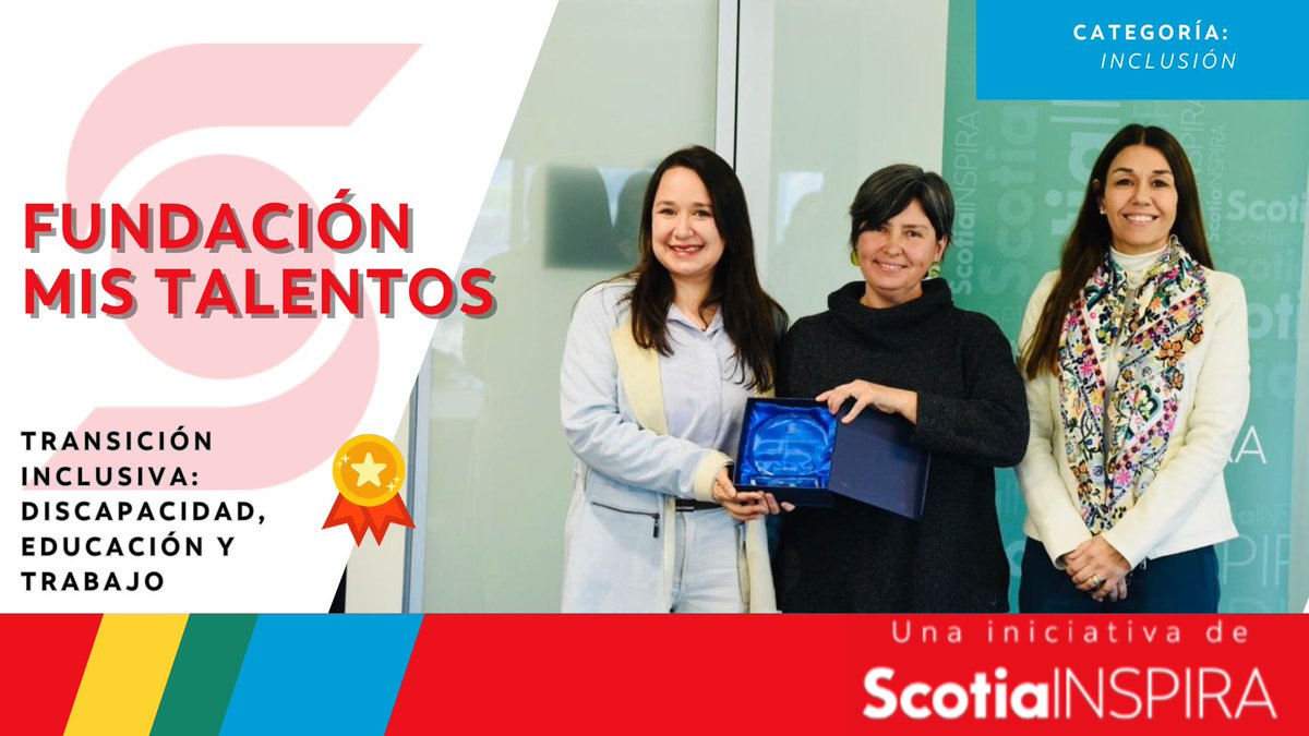 Fundación Mis Talentos (@mis_talentos) on Twitter photo Con mucho orgullo anunciamos que nuestro proyecto Transición Inclusiva: discapacidad, educación y trabajo fue seleccionado como uno de los ganadores de los fondos concursables que promueve <a href="/Scotiachile/">ScotiaChile</a> a través de su programa de impacto comunitario #ScotiaINSPIRA Con mucho orgullo anunciamos que nuestro proyecto Transición Inclusiva: discapacidad, educación y trabajo fue seleccionado como uno de los ganadores de los fondos concursables que promueve <a href="/Scotiachile/">ScotiaChile</a> a través de su programa de impacto comunitario #ScotiaINSPIRA