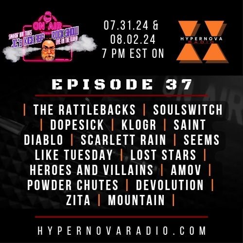 🚨EPISODE 37: Tune into #hypernovaradio Wednesday July 31 &amp; Friday August 2 at 7:00 pm EST for @kickassrockshow to hear the latest tracks from &lt;see comments&gt;

📻TUNE IN ON THE @live365official APP OR
🌐  hypernovaradio.com !⚡️
.
.
#hardrock #rock #radio #radiostation