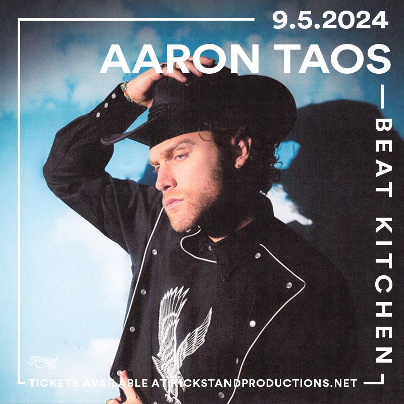 beatkitchenbar's tweet photo. 🌵JUST ANNOUNCED🌵
AARON TAOS (@AARONTAOS)
Thursday, September 5 | 17+
Tickets @ https://t.co/isYjMx2RUX https://t.co/n6V5WeBxSG