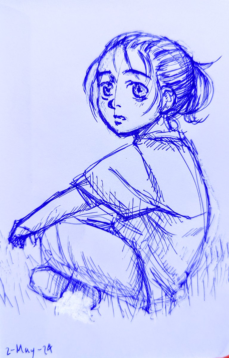 TheSnakeInk's tweet photo. A sketch I did with an erasable pen c:

#art #drawing #sketchbook #sketch #anime #manga #fyp #fypシ #originalcharacter https://t.co/RW0RGbEkoU