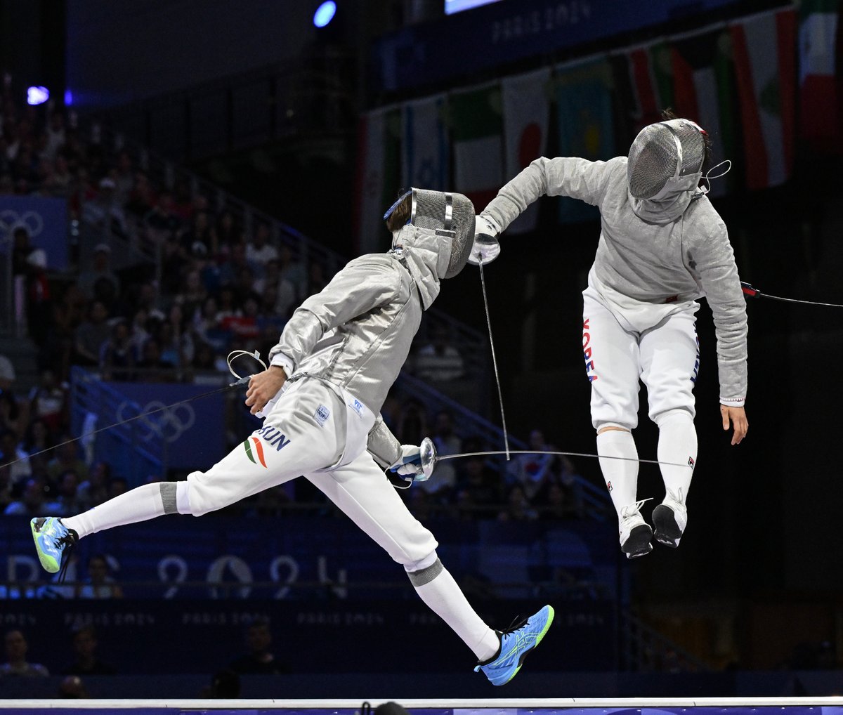 FIE_fencing's tweet image. Team Hungary🇭🇺 takes the silver🥈👏

@Paris2024 @Olympics @Korea_Olympic
#fencing #RoadToParis #OlympicGames #Olympics #Paris2024
📸 ©️ FIE 2024/Augusto Bizzi &amp;amp; Eva Pavia