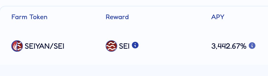 Warm up farming for $SEIYAN - $SEI pair is now active on DragonSwap. You can now stake in advance to ensure you get the max yield as soon as it goes live tomorrow. $SEIYAN - $ISEI pair will also activate tomorrow, totaling $100k rewards as $SEI and $ISEI.

dragonswap.app/farms?searchQu…