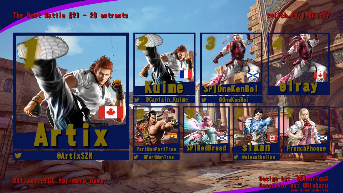 AtlanticFGC's tweet image. Tonight's online results! 
TNB #21 !!!
The Atlantic region was successfully invaded tonight! 
Lot's of entrants tonight from ALL provinces across AC and some from beyond! 
Super GGs to all and don't forget RSC this Saturday AND @kingsofhali 7 at the end of the month!!!!