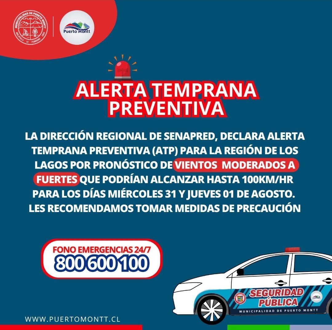 🚨Alerta Temprana Preventiva 
<a href="/cetempuertomont/">Dirección de Seguridad Pública (Central Cámaras)</a>
