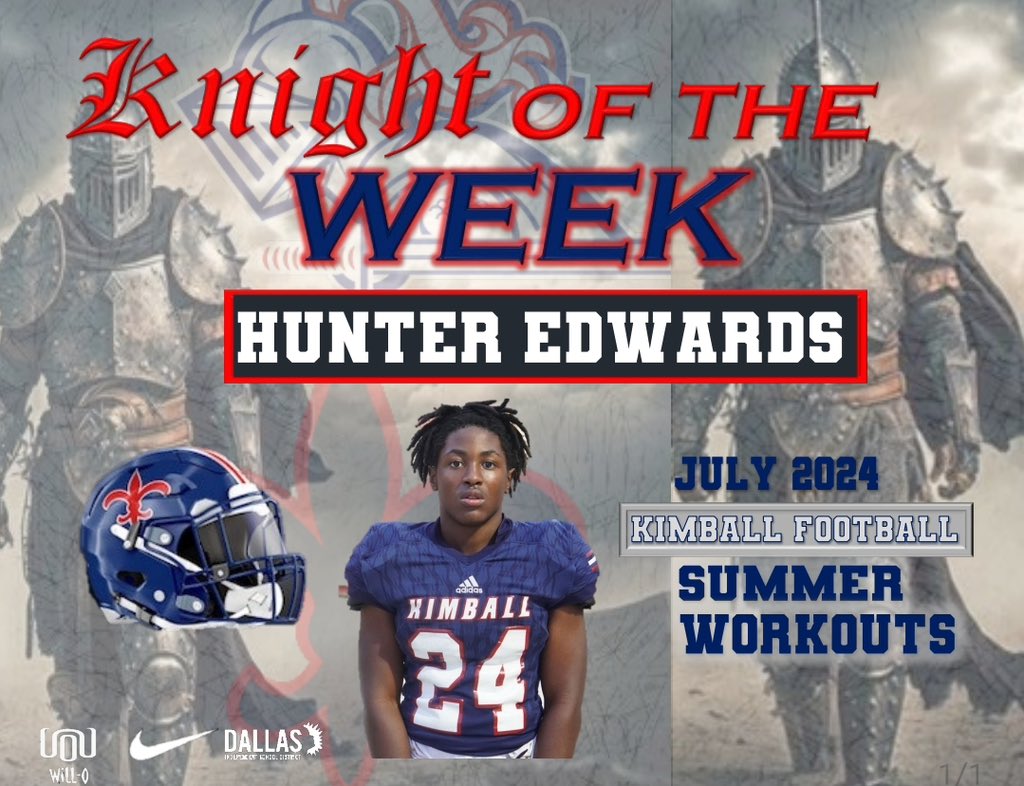 I would like to congratulate Armirie,JD,William and Hunter for being selected as the Knights Of The Week!!!