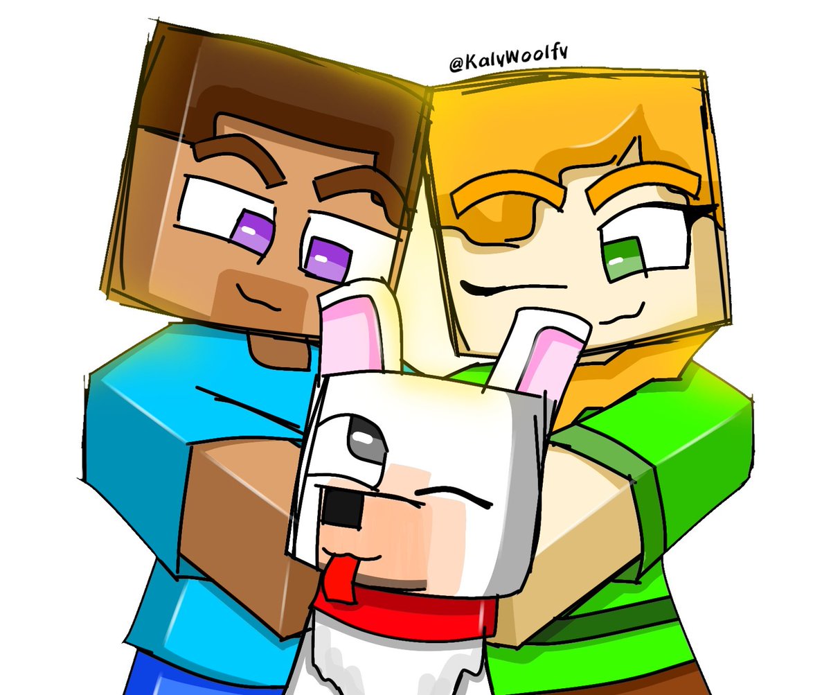 KalyWoolfy's tweet photo. ♡
#Minecraftart #Minecraft #fanart #steveandalex #illager https://t.co/Uu7QhUdVKP