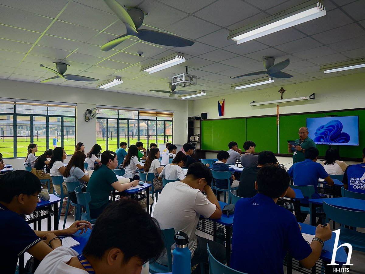 HiLitesASHS's tweet photo. HAPPENING NOW: After a flag ceremony and reflection, the Ignatian Spirituality and Ateneo Culture (ISAC) 2024 officially commences with a formation session.

Photos by Joaquin Yulo and Zach Cruz https://t.co/gU6Ks5xluV