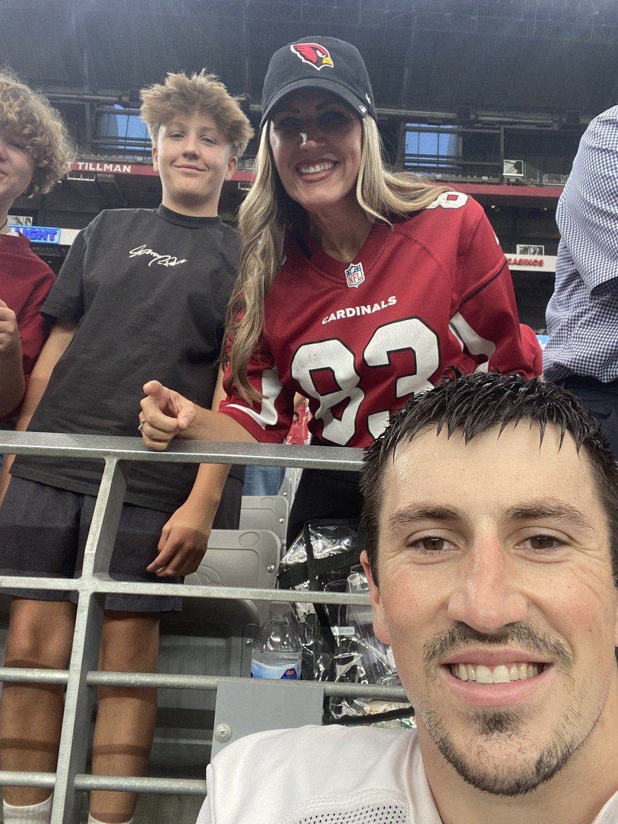 Got to meet <a href="/TrevorNowaske/">Trevor Nowaske</a> at Training Camp.  Thank you for signing autographs for us and for taking a selfie with us.  Sorry we made you lose your Sharpie.  😬😆 You’re awesome!  Go Cardinals!!!  ❤️🏈🙌🏼