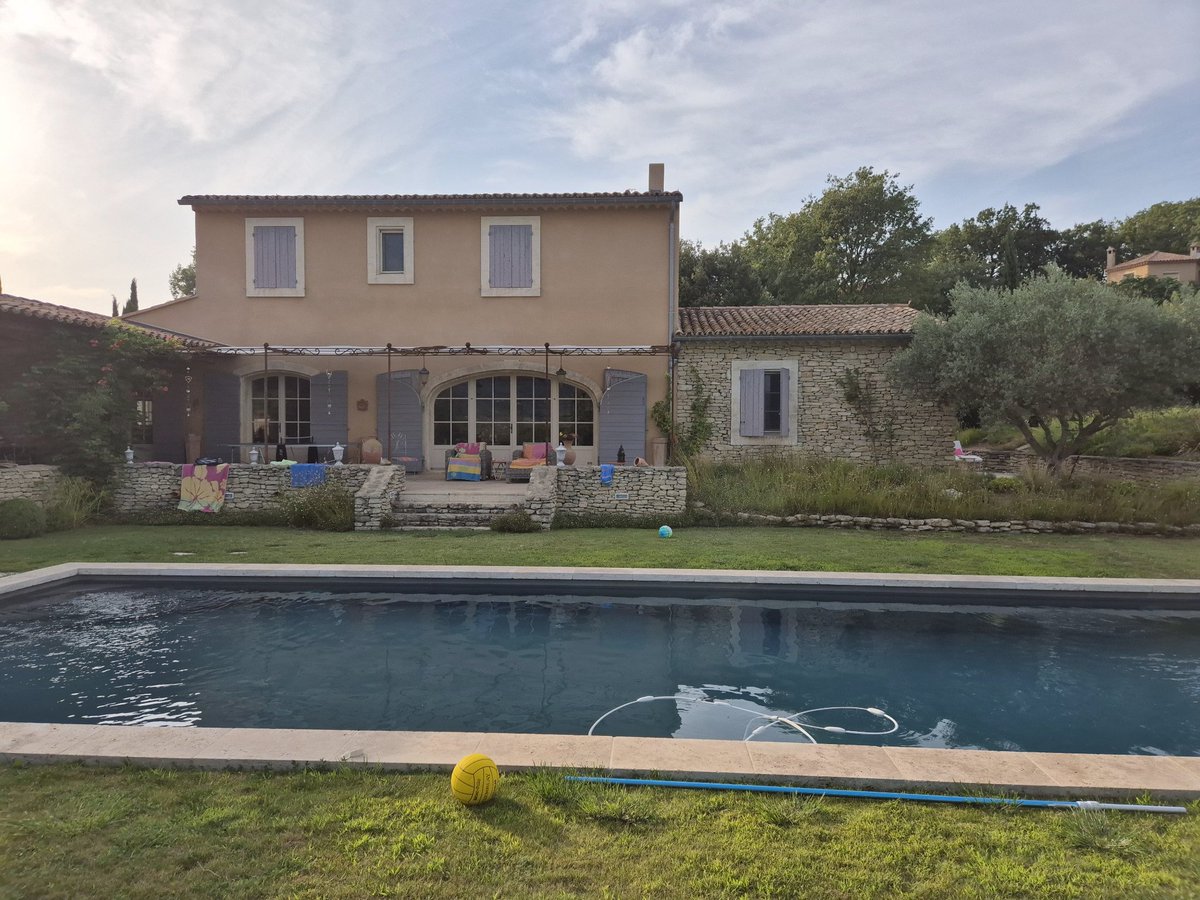 Life could be worse! I'm working to finalise three papers sponsored by 
 my close friend Marc and Isabella who sponsored my trip to  their magic house