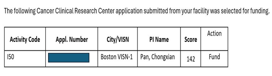 Chong-xian Pan,MD, PhD, MS (@chongpan_hms) on Twitter photo So grateful for the $4.8M (direct) VA grant to establish GU precision Onc network! So proud to serve veterans! Many thanks to co-PI Michal Rose yale, co-Is, <a href="/DrChoueiri/">Toni Choueiri, MD</a> <a href="/adamkibel_uro/">Adam Kibel</a> <a href="/DanielPetrylak/">Daniel Petrylak</a> and many others! We together promote GU precision Onc research and pt care. So grateful for the $4.8M (direct) VA grant to establish GU precision Onc network! So proud to serve veterans! Many thanks to co-PI Michal Rose yale, co-Is, <a href="/DrChoueiri/">Toni Choueiri, MD</a> <a href="/adamkibel_uro/">Adam Kibel</a> <a href="/DanielPetrylak/">Daniel Petrylak</a> and many others! We together promote GU precision Onc research and pt care.