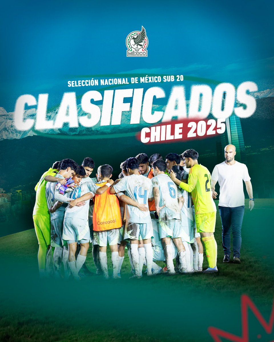 #Sub20 | ¡ESTAMOS EN EL MUNDIAL! 🎟️🏆

Avanzamos a Semifinales del Campeonato de Concacaf y conseguimos el boleto la Copa del Mundo Sub-20 de 🇨🇱 2025. 🔥🙌🏼

Todos los detalles de nuestro triunfo: shorturl.at/yZPcT 📰✍🏼