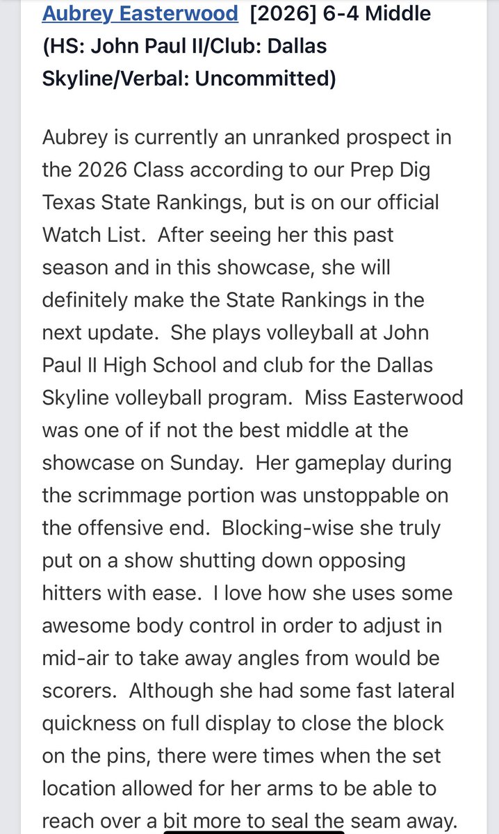 Aubrey Easterwood tweet media