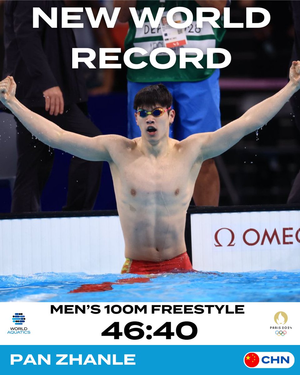 🚨IT’S A NEW WORLD RECORD!!! 🚨

#swimming <a href="/Paris2024/">Paris 2024</a>