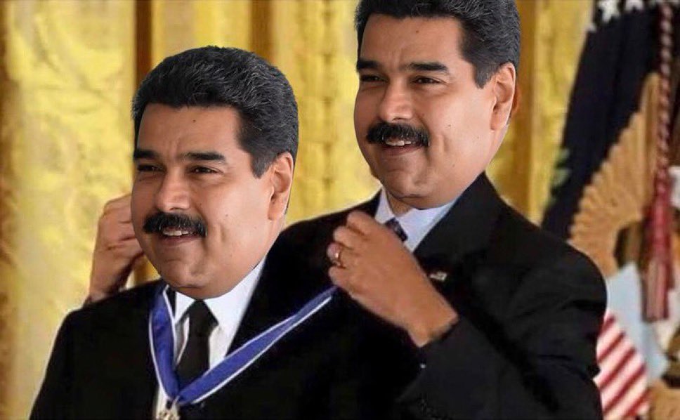 eduardomenoni's tweet photo. 🚨| URGENTE: Elon Musk se burla del tirano Nicolás Maduro de Venezuela y dice que él mismo se ha coronado como dictador con esta foto. Maduro controla el CNE y el Tribunal supremo de justicia en Venezuela. 🇻🇪 #VenezuelaLibreDelDictador https://t.co/x4cQY6XGOU