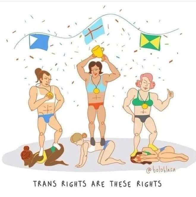 goddek's tweet photo. Do you agree that men who identify as women should be excluded from female competitions at the @Olympics and elsewhere? https://t.co/uoSTPBzxOR