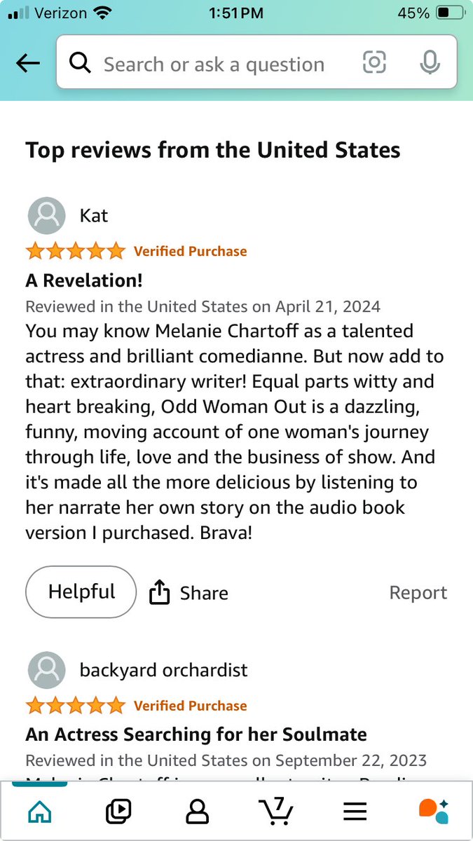 Thank you, stranger, for this review of my book “Odd Woman Out!”