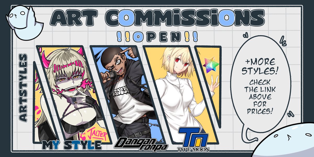 ✨COMMISSIONS ARE OPEN✨

We've got a LIMITED amount of slots open right now, I'll post if it ever gets filled out!

I've got a ton of different styles ready for you right here: birbobirbart.carrd.co/#
RETWEETS &amp; LIKES would be appreciated!  #commissions #typemoon #fgo
<a href="/cmsn_ART/">Art Commission Bot (unstable)</a>