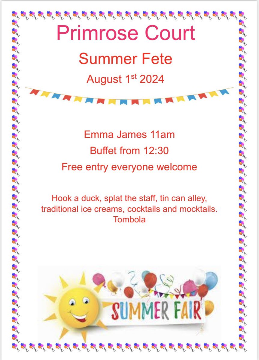 Join us tomorrow for our summer fete hopefully the sun will shine
<a href="/AnchorLaterLife/">Anchor</a> <a href="/GuiseleyGazette/">Guiseley's Gazette</a> <a href="/MethodistsLS20/">Guiseley Methodist</a> <a href="/StOswalds1909/">St Oswald's Guiseley</a> #community #summer #sun