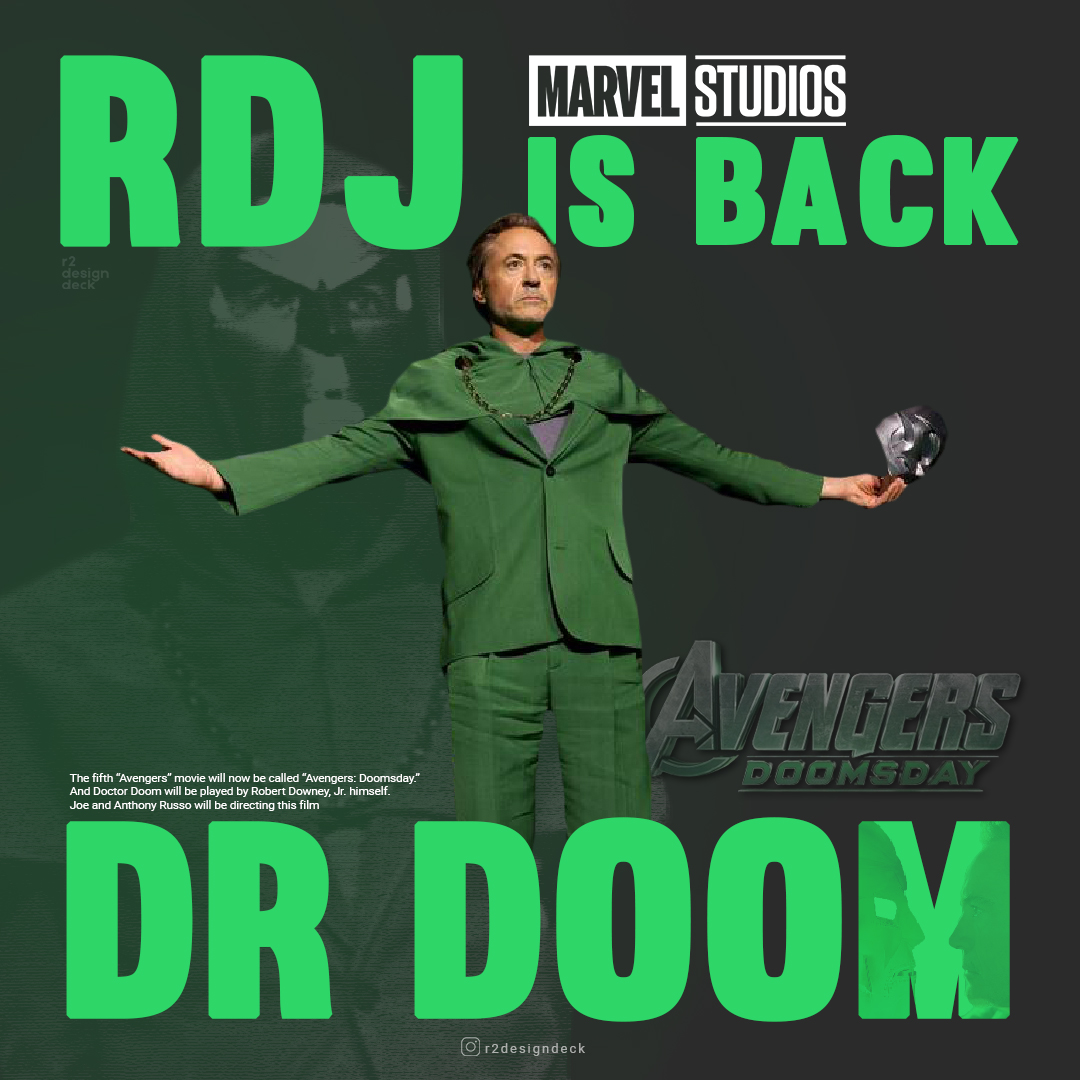 R2DesignDeck's tweet photo. #RobertDowneyJr #MarvelStudios Poster Design #DoctorDoom
@MarvelStudios

@Marvel

@RobertDowneyJr https://t.co/qkFt0fhUkd