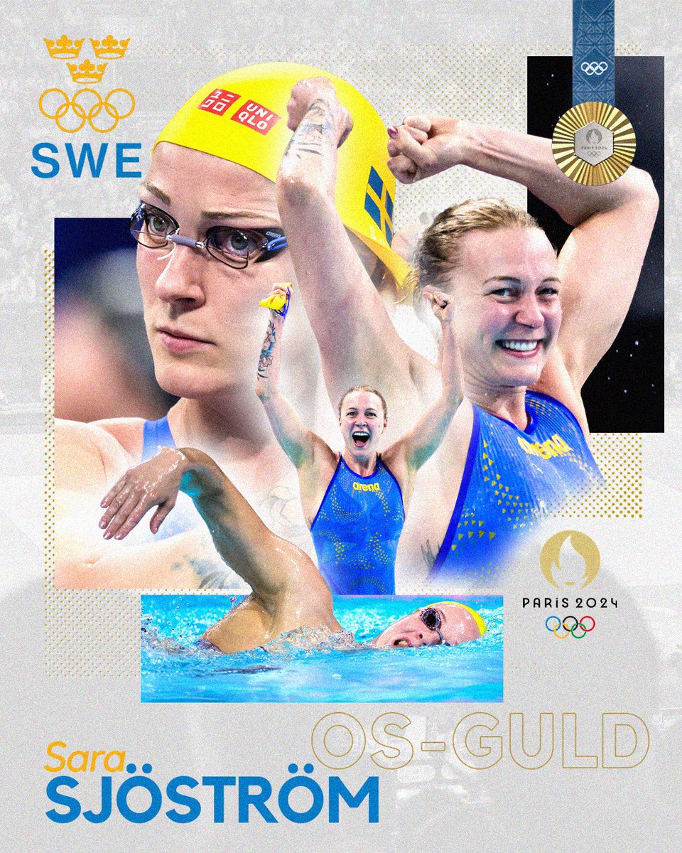 HON GJORDE DET! Vilken helt magisk prestation av Sarah Sjöström i finalen av 100m frisim! Första svenska guldet är hemma!🇸🇪🏊🏻‍♀️🥇

#smsports #sarahsjostrom #sarahsjöström #simning #swimming #sverige #sweden #Olympics #OlympicGames #paris2024