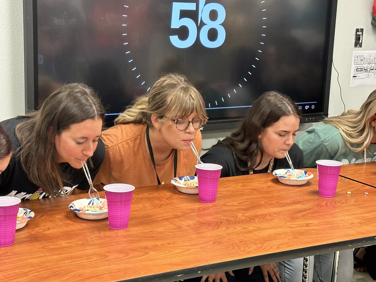 Teachers are back with some ice breakers! #mccluremarshals #mckinneyisd #mcclurerocks