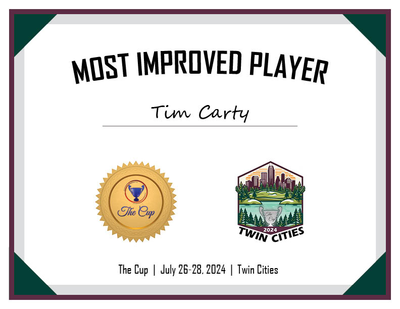 _TheCup_'s tweet photo. #TheCup2024 Awards

Most Improved Player: Tim Carty

Carty made a triumphant return after two years off and turned some heads by leaving no doubt in both individual matches. https://t.co/vTzUXJTraD