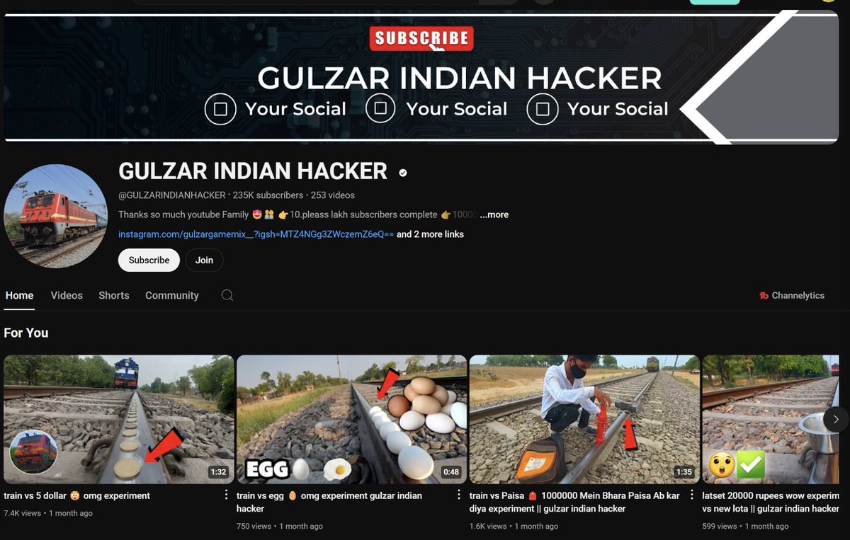 trainwalebhaiya's tweet photo. @RailwayNorthern @rpfnr_ @drm_lko FYI
Name: Gulzar Seikh
Location: Lalgopalganj Railways Station, most of the videos has chainage 23-24
FB: https://t.co/DGapEgcX1r
YT: https://t.co/B0IS9uJ9Iy

That's all I can do as a responsible citizen, Hoping for quick action. https://t.co/Yxr7HZrPNS