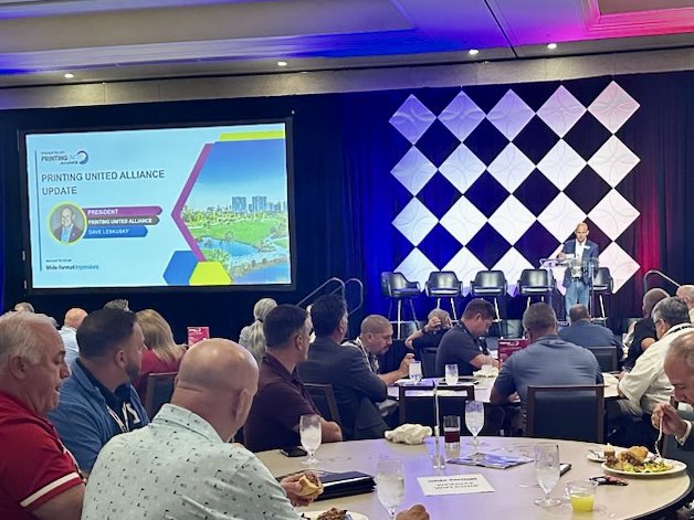 fishertextiles's tweet photo. For the 4th consecutive year, our team has had an amazing experience at #WideFormatSummit. A huge shoutout to @PRINTINGUnited, @napco and @WF_Impressions for organizing this incredible event. We’ve gained invaluable insights, made fantastic connections &amp; are inspired &amp; energized! https://t.co/ZyB2OBV4EW