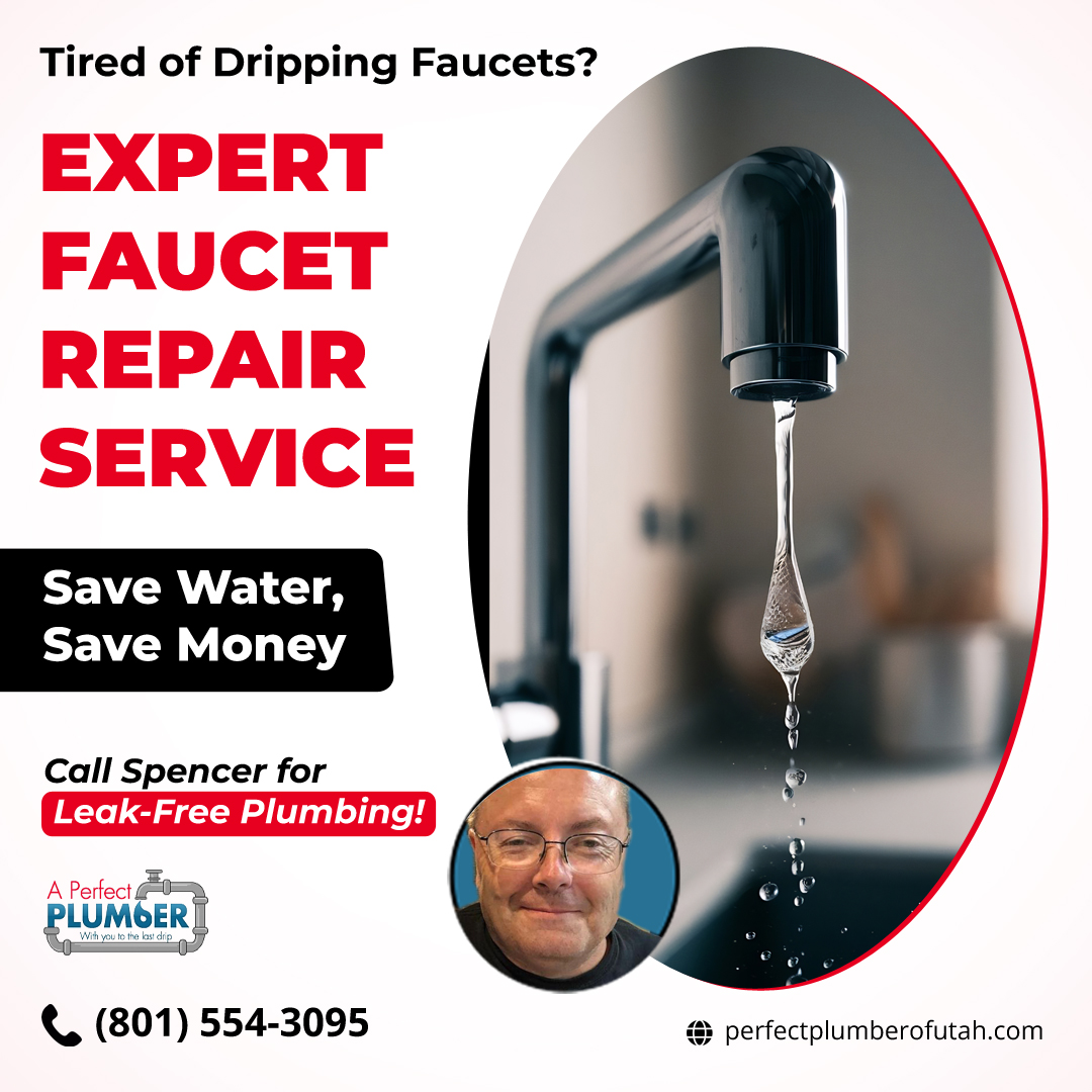 plumber_perfect's tweet image. 💧 Leaky faucet wasting water and patience? Spencer from A Perfect Plumber stops the drip fast! Call Spencer: (801) 554-3095 or visit perfectplumberofutah.com #FaucetRepair #LeakFix #WaterConservation #PlumbingService