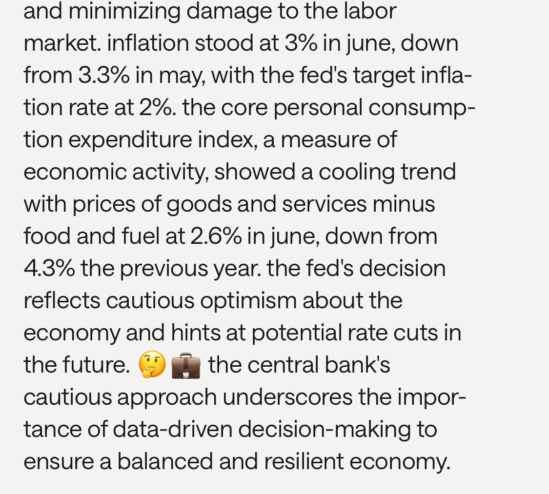 mymoneyera's tweet photo. 🔔Just in: The Fed kept interest rates at a two-decade high but hinted that rate cuts might be on the horizon as inflation cools. We asked Era AI why. https://t.co/A6MFPVY3wS