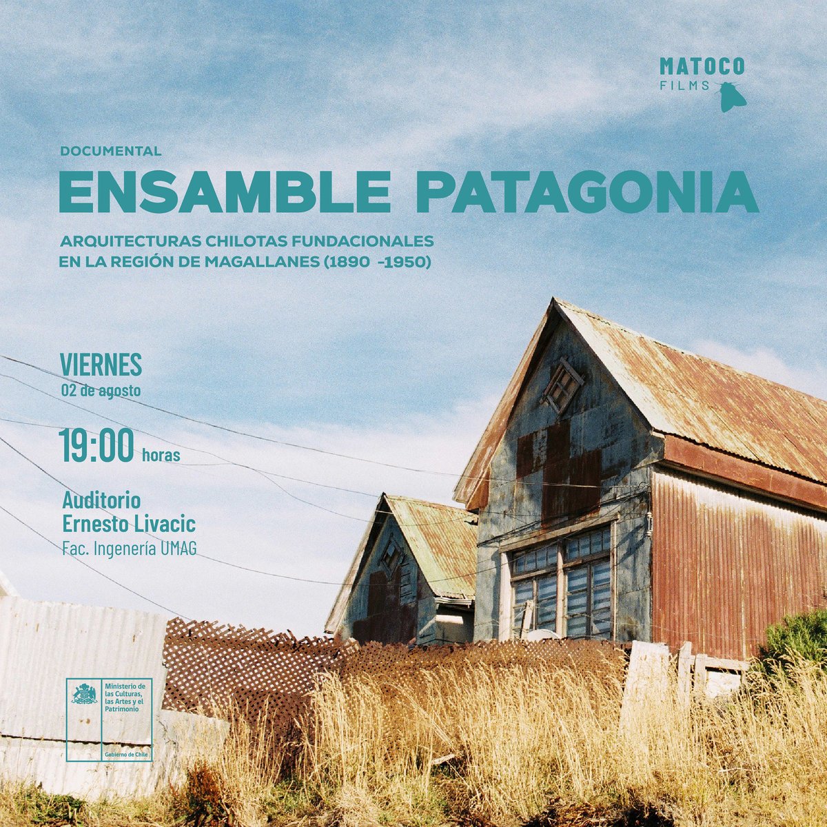 val___car's tweet photo. Este viernes. @culturas_cl @culturasmag @FondosCultura @ITVPatagoniaHD @LaPrensAustral #magallanes #patagonia #arquitectura #chiloe https://t.co/UXFVvvbEK0