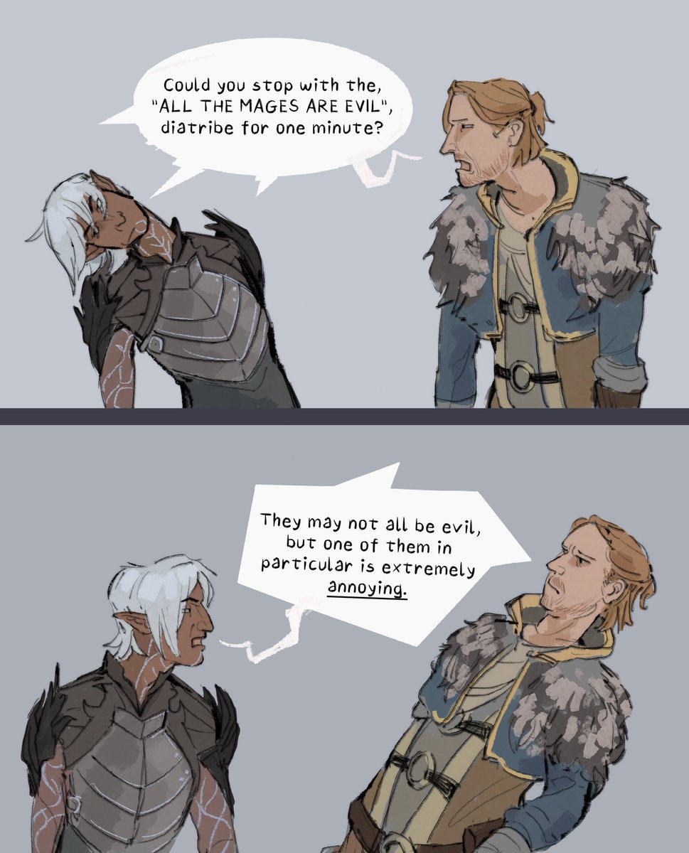fenris and anders are an incredible prison break team #dragonage