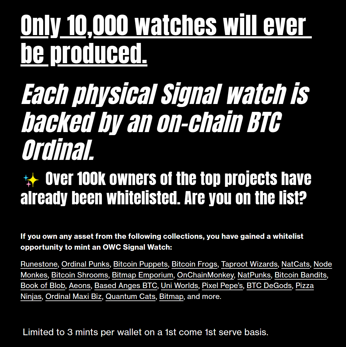 OrdinalWatchCo's tweet photo. Built by hodlers, for hodlers. 🧡

#OWCSignal isn't just a product. It's a love letter to the BTC community. 

We've poured our passion into every pixel and gear to create this exquisite watch! ⌚

https://t.co/7T9veE487E https://t.co/nF9Yjib8If