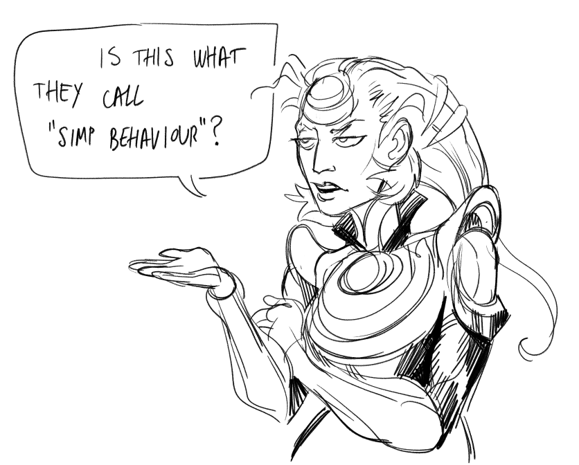 My art skills are terrible today so I just drew this stupid joke, regarding Leona getting an insane number of skins suddenly 