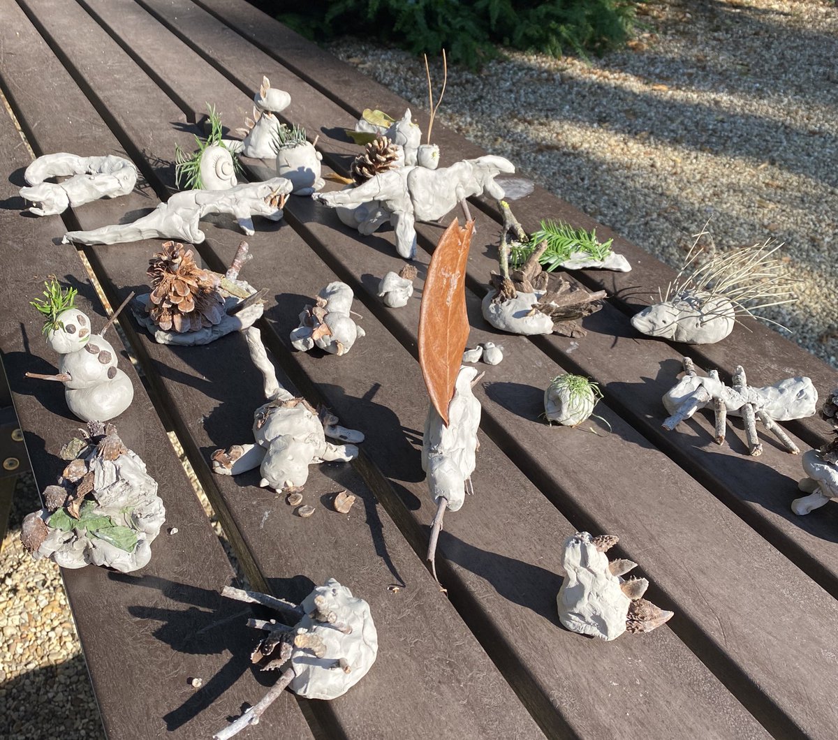 WMelephant's tweet photo. So look at all these marvellous critters made by talented young visitors to the Conservation Hub @WaddesdonManor for #WorldNatureConservationDay - with the eye of faith one might even be an elephant. There’s certainly a magnificent porcupine… https://t.co/14yqE2g5kK