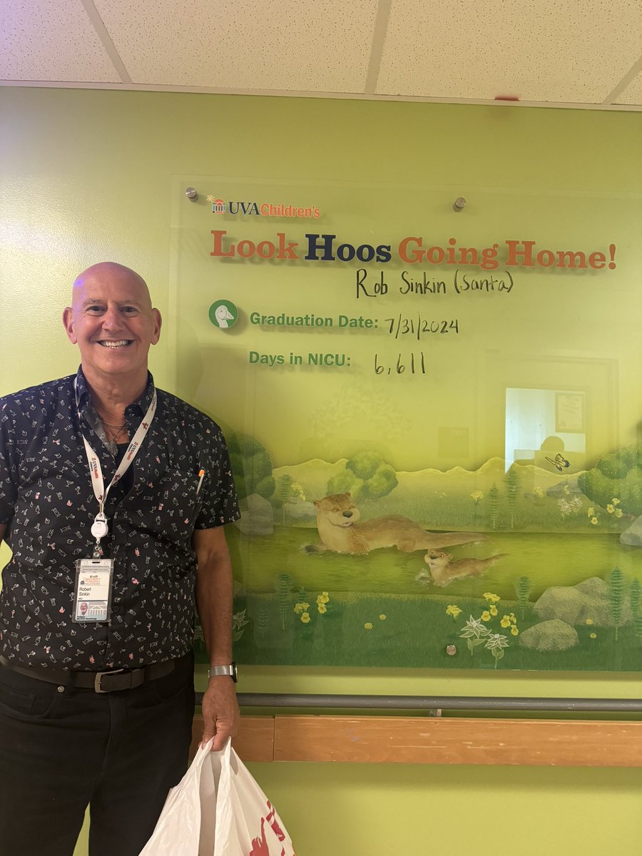 Today marks the end of an era as we wished goodbye to our Vice Chair for Academic Affairs and former Division Director of Neonatology,  Dr. Robert Sinkin, who retired after 6,611 days in the NICU at UVA. We are lucky to have had him here!
